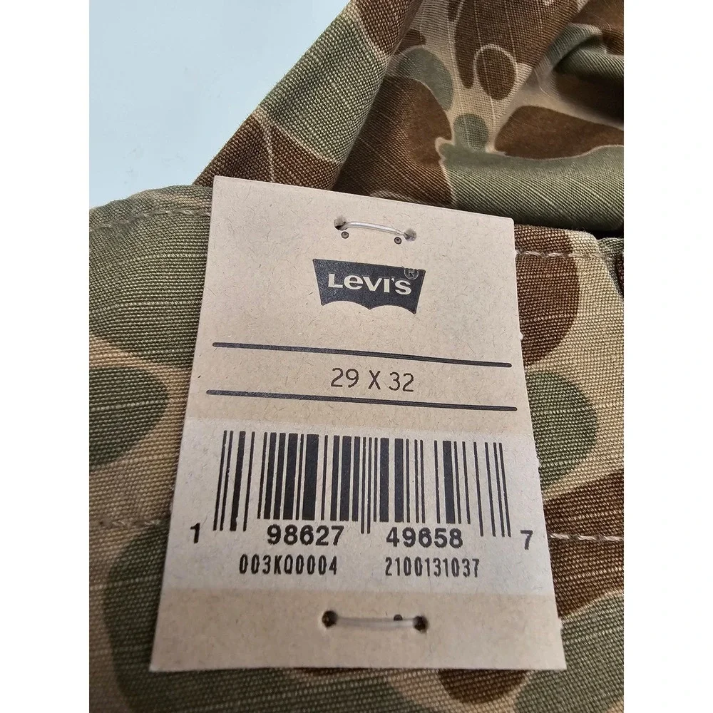 Levis XX‎ Cargo Baggy Pants Mens 29x32 Duck Camo Ripstop Cotton A4693-0004 NEW
